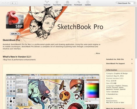 07_app_sketchbook_pro 排名前20位的Mac App Store應(yīng)用程序平面設(shè)計(jì)師。